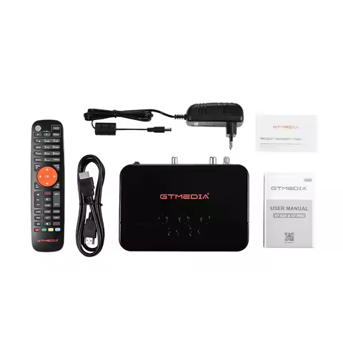 Original GTmedia V7 Pro DVB S2X DVB T2 Combo TV Receiver Support H.265 HEVC USB Wifi Autoroll PowerV