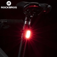 ROCKBROS จักรยานไฟท้าย250 MAh USB ชาร์จ Ultralight ไฟจักรยานคำเตือนกันฝน5ชุดจักรยาน