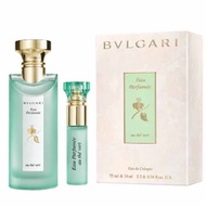 BVLGARI 寶格麗 綠茶中性古龍水禮盒組 (75ml+10ml)