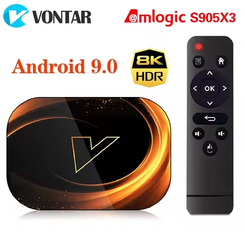 VONTAR X3 4GB 32GB 8K TV BOX Android 9 Smart Android TVBOX 9.0 Amlogic S905X3 Wifi 1080P BT 4K Set T