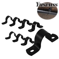 YUSENSS Two Hole Pipe Strap, Carbon Steel Black Iron Pipe Shelf Bracket, Portable 1inch（32mm） Industrial Pipe Shelf for Pipe fixing Worker