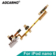 For Apple iPod nano 6 Power Button On Off Volume Mute Switch Buttons Headphone Jack Earphone Plug Ri