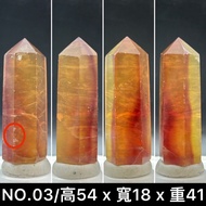 Natural Yellow Fluorite Product Number C-22 Crystal Column Prism Ornaments Wedding Small Things