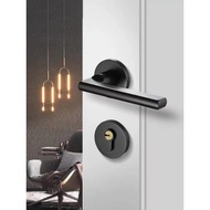 Universal Household Door Lock Magnetic Room Door Lock Indoor Split Lock Bedroom Mute Lock Wooden Door Lock Door Handle Lock