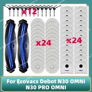Compatible For Ecovacs Debot N30 OMNI / N30 PRO OMNI Replacement Main Side Brush Mop Cloth Dust Bag 
