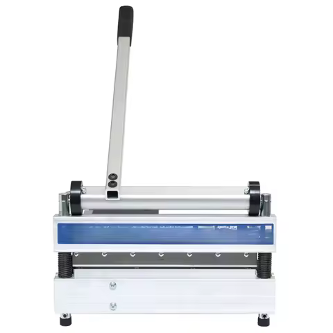 oywj High Quality Wood Plastic Floor Cutting Machine Cutting Engineering Lvt Vct Spc PVC Tile Vinyl 