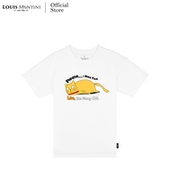 Louis Montini (NekoMeow) เสื้อยืด T-Shirt ผ้าคอตตอน 100% Super soft (Leo the funny cat) LMTM11
