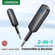 Car Bluetooth Transmitter Receiver Audio Aux 3.5mm With Battery Ugreen