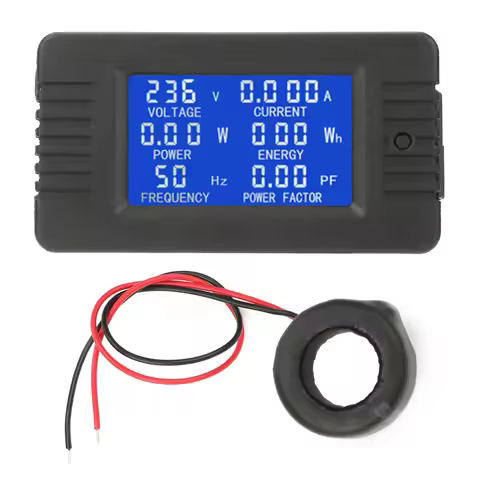 Power Meter PEACEFAIR PZEM‑022 AC Digital Meter Power Energy Voltage Current Test With Closed Type C