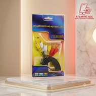 3 in 3 AV-003 1.5M RCA Jack Aux Cable / TV Audio Video Cable3m DVD/ 3 to 3 Speaker/ 150CM 300CM/