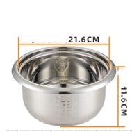 2024 Best selling High Quality 3L 304 Stainless Steel Rice Cooker Inner Container Non Stick Cooking Pot Replacement Accessories Rice Cooker Liner