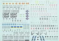 Salmon Ball Hobby 1/72 F-5E Tiger 2 Decal Plastic Model Decal SAL72-009