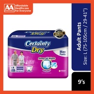 Certainty Dry Adult Max Pants Size L 9's (75-105cm / 29-41 inches)