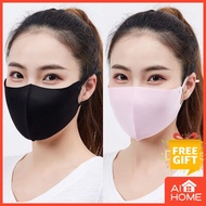 Unisex Washable Mask Ice Silk Masks Reusable Anti Dust Face Mask for Adults Mask kain dewasa cotton mask tali mask fashion tudung  uv protection face mask