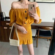 Ruby Dress Sabrina Korea Style Dress Smoke Jumbo