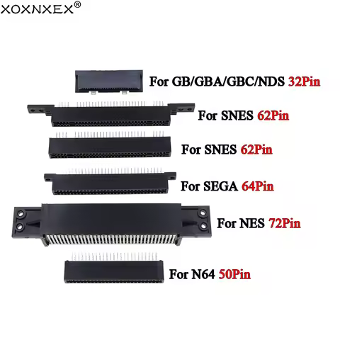 For N64 GBA NDS SFC SNES SEGA FC Game Card Slot Console Connector 72Pin 64Pin 62Pin 50Pin 32pin Game