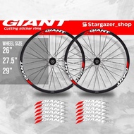 Giant MTB mountain bike RIMS cutting sticker