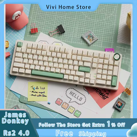 James Donkey Rs2 4.0 Tri Mode Examination Customized Mechanical Keyboard Gateway Structure Hot Plug 