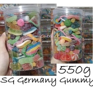 Mix Gummy Sour Gummies gummy candy sweets vitamin bottle 600g halal fruit gummy mix