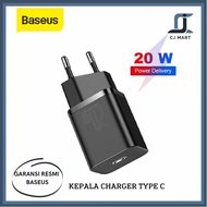 (GD3C) KEPALA CHARGER TYPE C PD BASEUS QUICK CHARGER 20W IPHONE FAST
