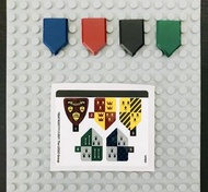 Lego Harry Potter 四大學院旗幟及貼紙、全新貨品、Lego 76387 76388 76389 76463  76473 76478 76471  76478 75954 76442 
