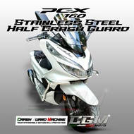 ⭐️ HONDA PCX 150/160 Stainless half Crash Guard• Stainless Crash Guard for PCX 150/160•Top box Brack