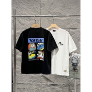 EVISU/God of Fortune 2026 Classic Round Neck Short-Sleeved T-Shirt Men Women Style 2026 Early Spring