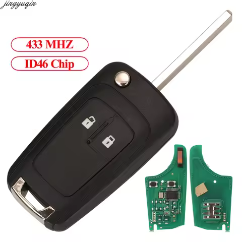 Jingyuqin Remote Control Car Key Fob 433MHZ ID46 PCF7941A For Opel Vauxhall Astra H Corsa D Meriva B
