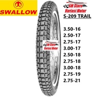 Motorcycle Tires OFF ROAD SWALLOW S-209 S209 tubetype non-tubeless trail Ring 14 16 17 18 19 21 2.50