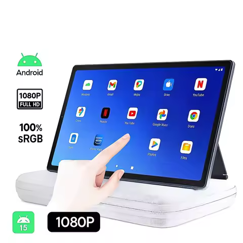New 21.5 Inch Android 15 Ultra-Thin Tablet with Foldable Stand & Bag 1920*1080P 4G+64G Memory PC 47W