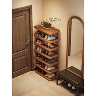 【HDB Entrance Gap Fit】Shoe Rack 48cm L x 24cm W Multi-Tier Corner Shoe Organizer 3 Color Options Ava