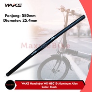 Wake HB010 Flat Handlebar Folding Bike Handlebar 25.4x580mm Aluminum Alloy Folding Bike Straight Handlebar