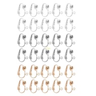 flgo 10Pcs DIY Earring Converter With  Earring Pads Turn Pierced Earrings