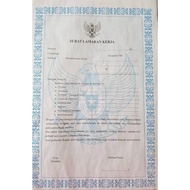 Blangko Surat Lamaran Kerja/Kertas Form Surat Lamaran Pekerjaan