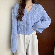 Áo Khoác len nữ (MIỄN SHIP ) Áo cardigan len cánh dơi dáng croptop rộng rãi cổ V trẻ trung năng động