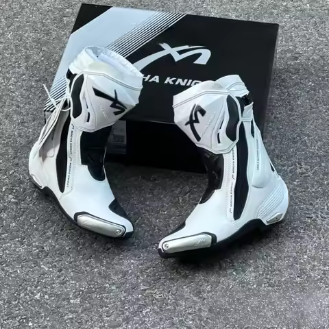 BENKIA Mocha Motorcycle Track Riding Boots CE Certification Professional Racing Botas BENKIA Waterpr