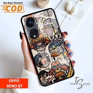 Softcase Glass For Oppo RENO 8T (4G) RENO 8T (5G) - Case Handphone RENO 8T (4G) RENO 8T (5G) [T102].