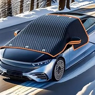 Car Windshield Cover for Ice & Snow for Benz C-Class C 300 Estate,Straps & Magnets Double Fixed Desi