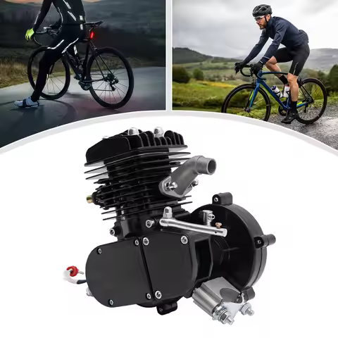 80CC 2-Stroke Bicycle Engine Kit 1850W 5500RPM CDI Gas Motor Motorized Bike Conversion Kit with Exha