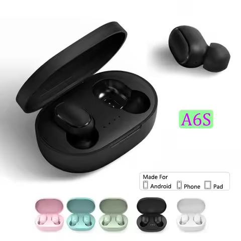 A6S Wireless Bluetooth Earphones Earset Stereo Headphones Sport Noise Cancelling A6S TWS Headset spo