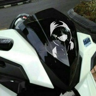 Cutting Sticker Mystererius Hoodie Girl Variation Motorcycle Car Sticker Embossed Cool On Dashboard Fender Visor Body Glass Helmet Laptop Hacker Hologram Reflective Waterproof Side Body Beast Vario Beat Nmax Pcx Vespa Aesthetic Windshield Bestsellers