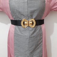 belt wanita elastis ikat pinggang korea karet melar strecht gesper wanita fashion korea