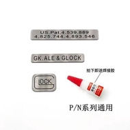 G18g19 Glock x Sticker Metal Steel p1p1s Metal g17g34 Sticker si Sticker tti Sticker