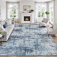 Lofus 9x12 Area Rugs for Living Room -Blue/Grey