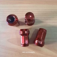 Wheel Nut - Car Variation - Wheel Nut Lock 12x1.5 RED - RETAIL