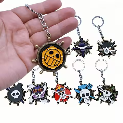 One Piece cartoon character decorative bag keychain pendant Luffy Chopper Zoro Nami Sanji anime mode