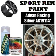 VIRCOAT Sport Rim Paint 2K Car Paint Motor Paint Auto refinsihing| Cat Bancuh Advan Racing Silver AK19114