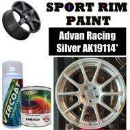 VIRCOAT Sport Rim Paint 2K Car Paint Motor Paint Auto refinsihing| Cat Bancuh Advan Racing Silver AK