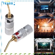 TEASG Nakamichi Banana Plug, for Speaker Wire Pin Screw Type Musical Sound Banana Plug, with Screw Lock Speakers Amplifier  Speaker Wire Cable Connectors