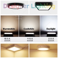 1pc 24W Black Casing Modern LED Downlight Ceiling Light Modern Panel Kitchen Living Room Porch Light